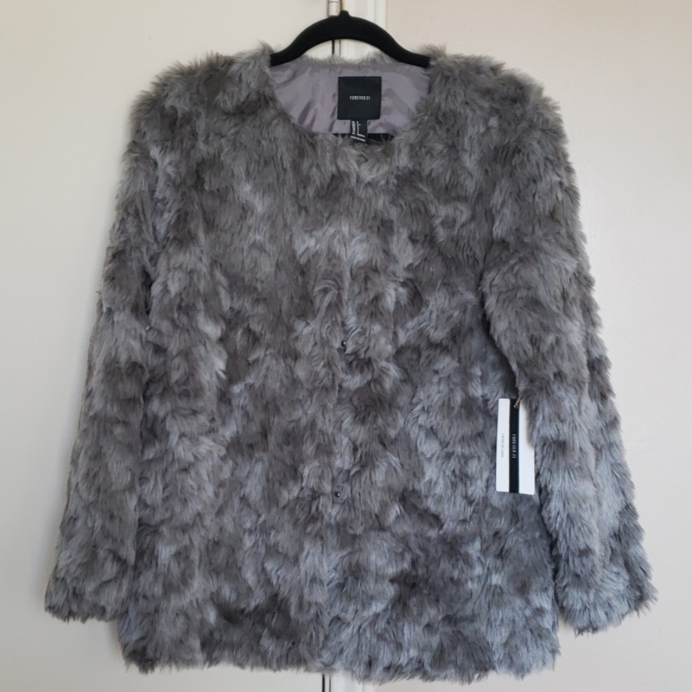 Forever 21 Faux Fur Coat